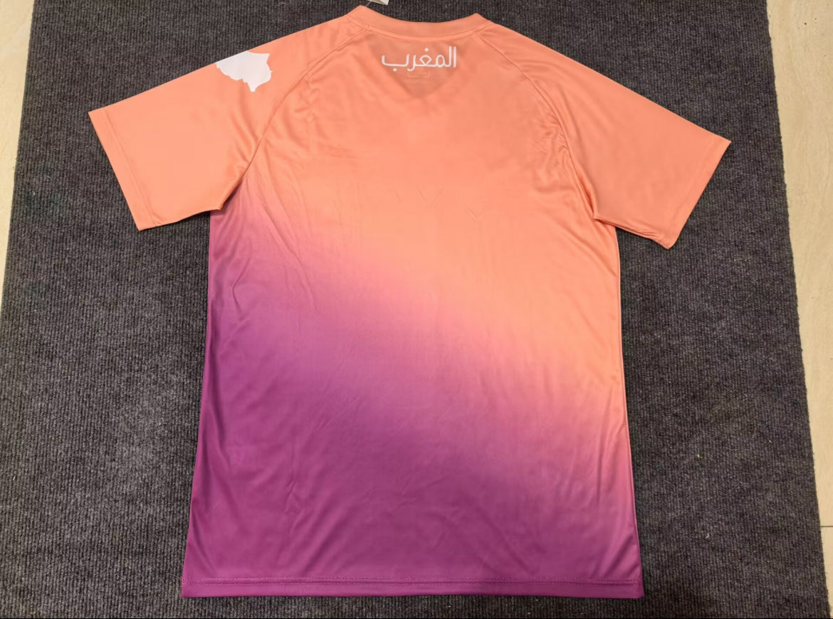 Maillot Maroc concept orange et rose