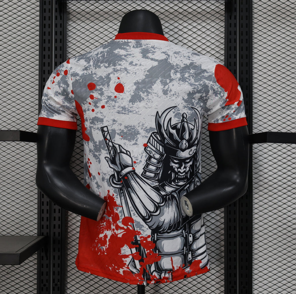 Maillot Japon Samuraï blanc et rouge version player