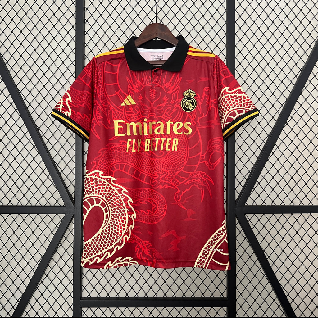 Maillot Real Madrid dragon polo rouge