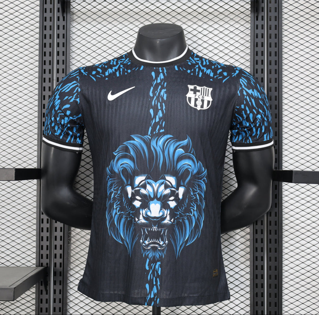Maillot FC Barcelone lion bleu version player
