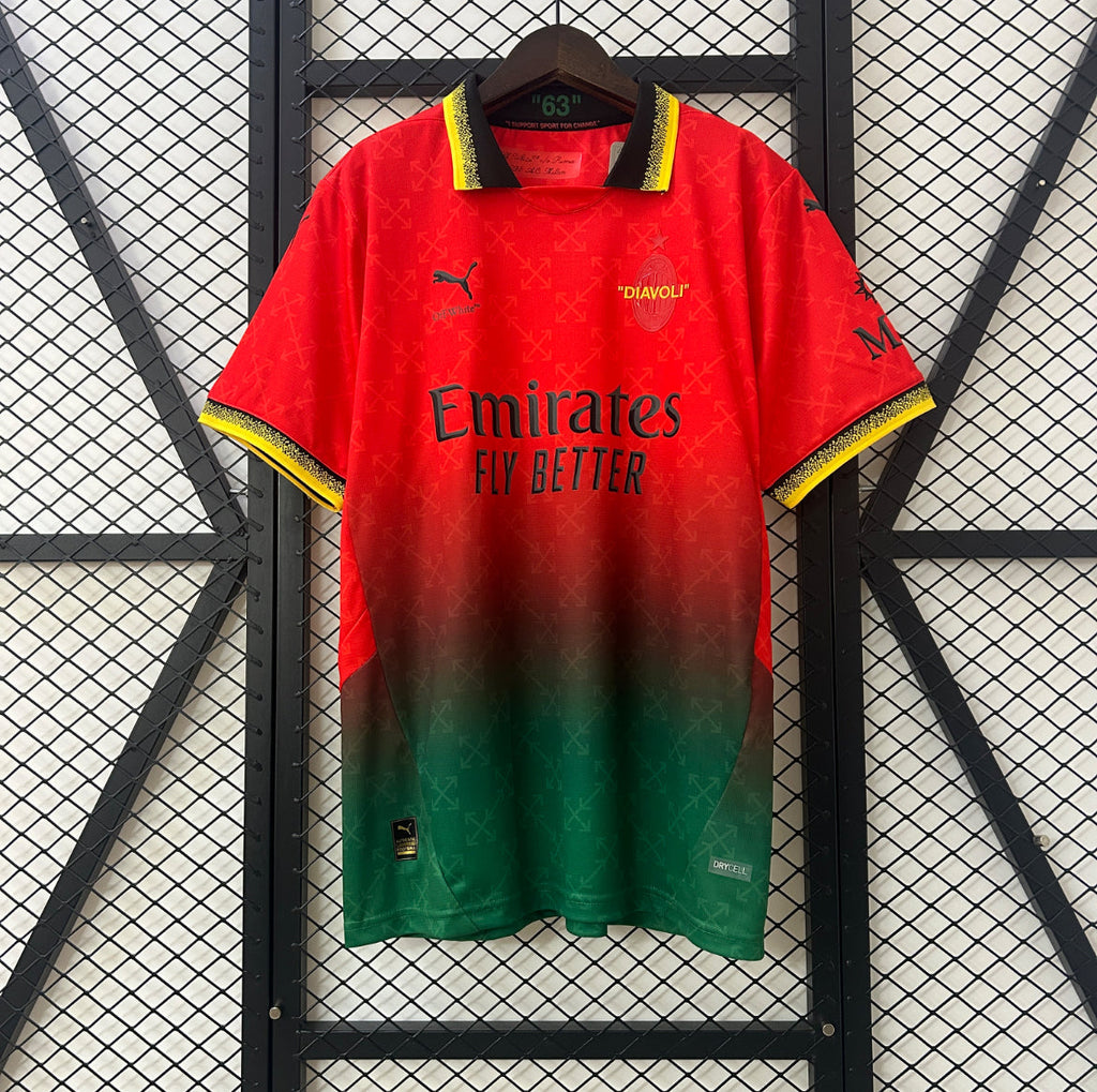 Maillot AC Milan X Off White rouge