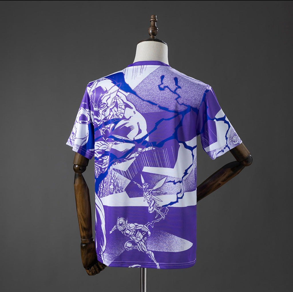 Maillot Real Madrid avant match violet