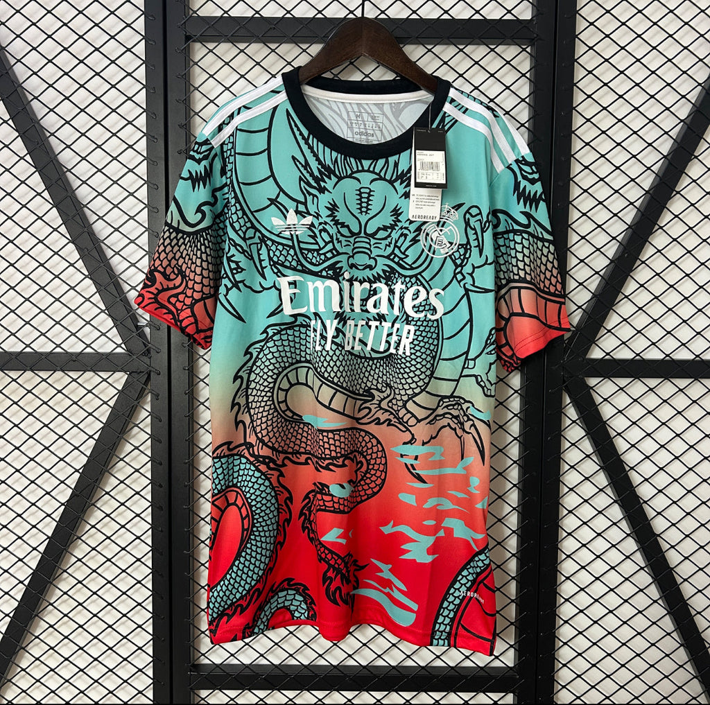 Maillot Real Madrid dragon bleu et rouge