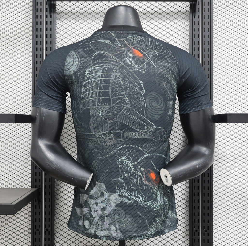 Maillot Japon Samuraï et Dragon noir