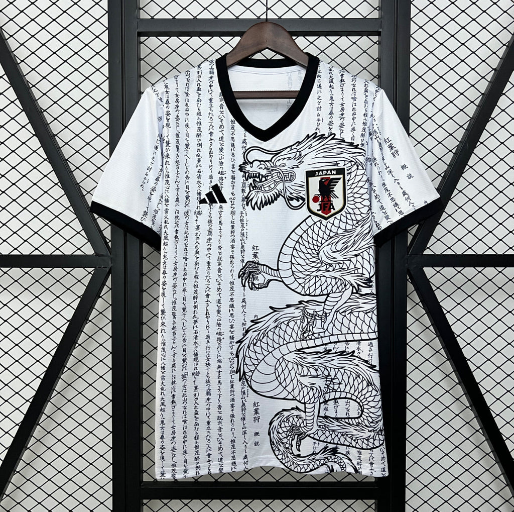 Maillot Japon Dragon ecriture blanc
