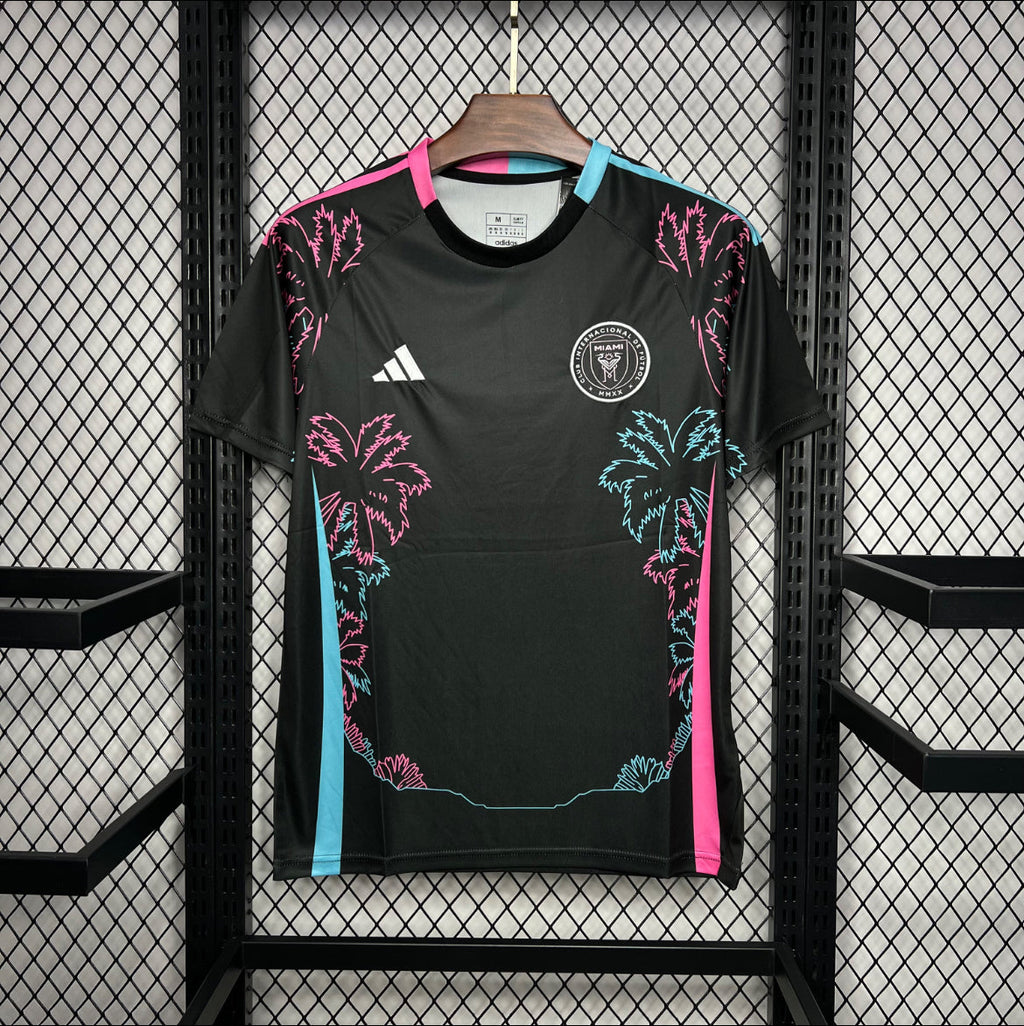 Maillot Inter Miami palmier rose et bleu
